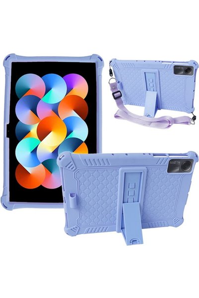 XGSM Husă pentru Xiaomi Redmi Pad SE 11", blindată, cu suport și curea, mov