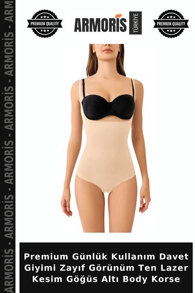 Armoris Premium Daily Wearable Clothing for a Slim Look, Skin Laser Cut Underbust Body Corset