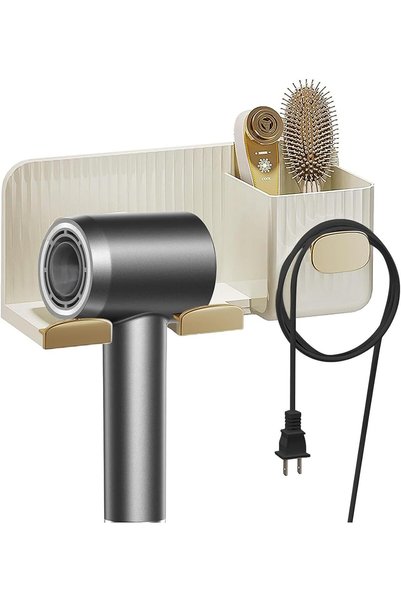 Arabest Wall Mounted Hair Tool Organizer,Self Adhesive Blow Dryer Holder with...