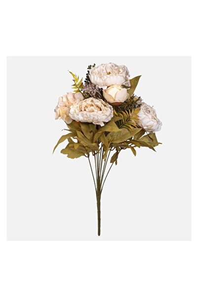 OEM Buchet de Toamna Crem cu Bujori și Hortensii 50 cm – Decor Realist pentru...
