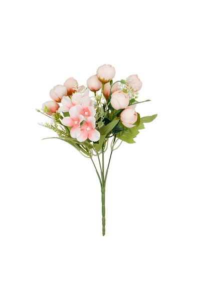 OEM Buchet Flori Artificiale Piersic Roz 30 cm – Decor Realist pentru Casă și...