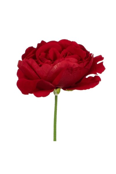 OEM Floare Artificială Trandafir Roșu English Rose 32 cm – Decor Realist pent...