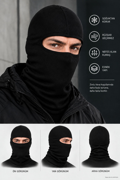 ZERAMİNE Unisex Winter Snow Mask Balaklava Thermal Ski Biker Cycling Μάσκα πρ...