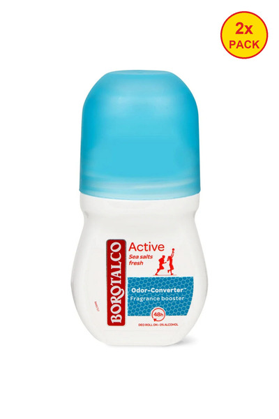 Borotalco Pachet 2x Deodorant roll-on Active Sea Salts , 50 ml