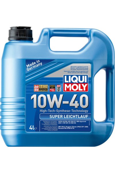 Liqui Moly Σούπερ Ελαφρού Τύπου Συνθετικό Λάδι Αυτοκινήτου 10W-40 4λτ 9504