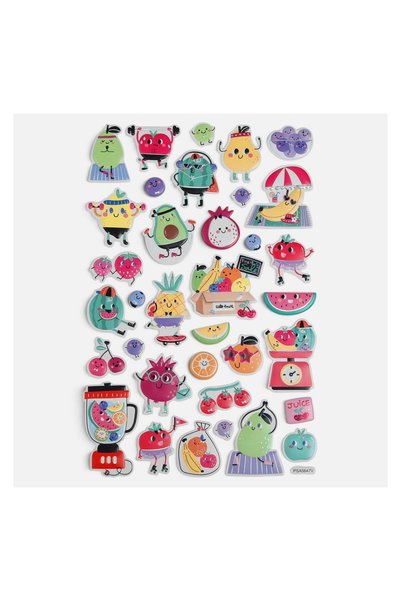 OEM Autocolante Fancy 3D Fructe-Personaje – Set Decorativ