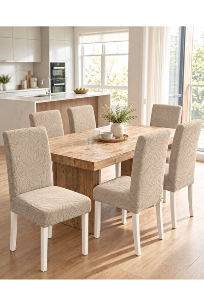uzhanem 6Pcs Leaf Pattern Chair Cover Set Chair Cover