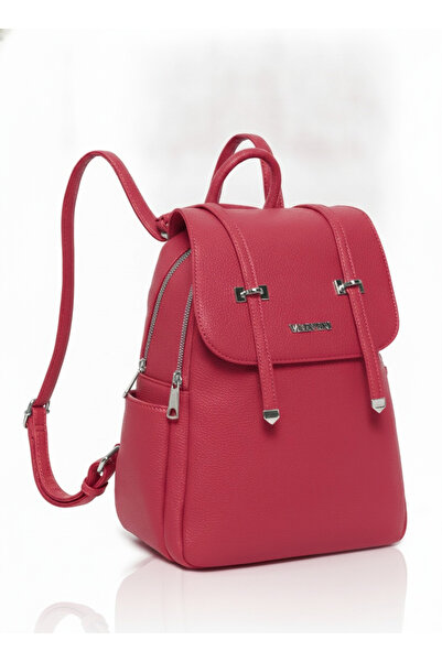Valentini Gino Дамска раница от еко кожа с капак 9240-101, 23x31см