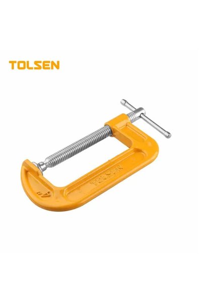 TOLSEN مشبك G-Clamp خفيف الوزن من الحديد الزهر مقاس 200 مم (8 بوصة)