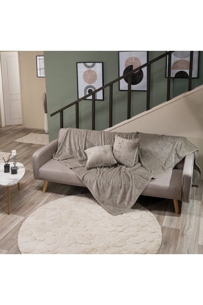 Teoran Σετ Ριχτάρια Bruno 13 Greige, 2 Τεμάχια, 180 x 250 εκ. και 180 x 300 εκ.