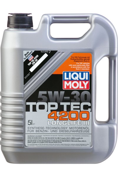 Liqui Moly Top Tec 4200 Συνθετικό Λάδι Αυτοκινήτου 5W-30 5λτ 8973