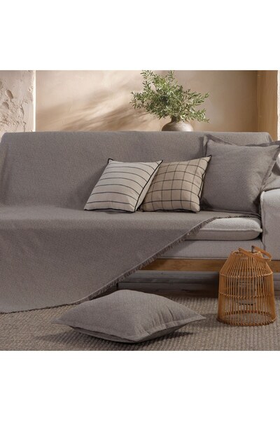 Nef Nef Homeware Nef-Nef Homeware Loen Γκρι Ριχτάρι Πολυθρόνας, 170 x 180 εκ.