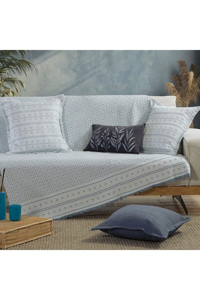 Nef Nef Homeware Nef-Nef Homeware Ishmar Μπλε Ριχτάρι για Διθέσιο Καναπέ, 170...