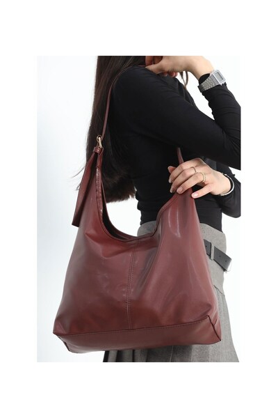 Rugmood Burgundy Stylish and Versatile Casual Women's Hand & Shoulder Bag