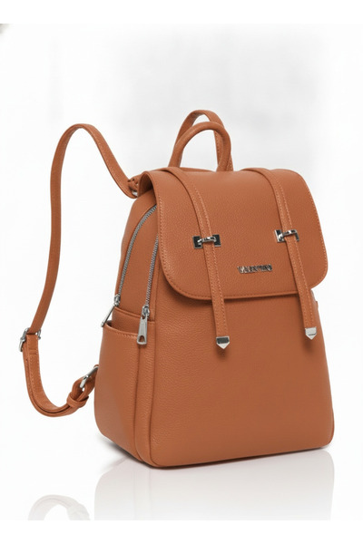 Valentini Gino Дамска раница от еко кожа с капак 9240-101, 23x31см