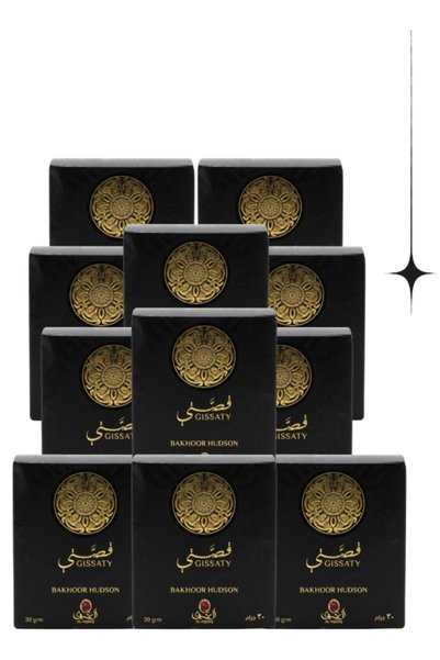 Al aqeeq 11 قطعة من بخور جيساتي هدسون 30 جرام
