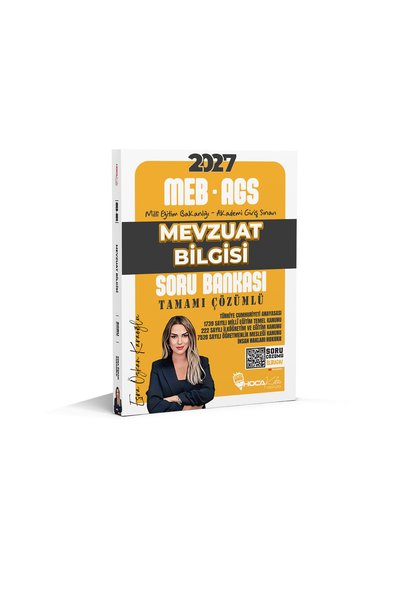 Hoca Kafası Yayınları 2027 MEB-AGS Mevzuat Bilgisi Tamamı Çözümlü Soru Bankası