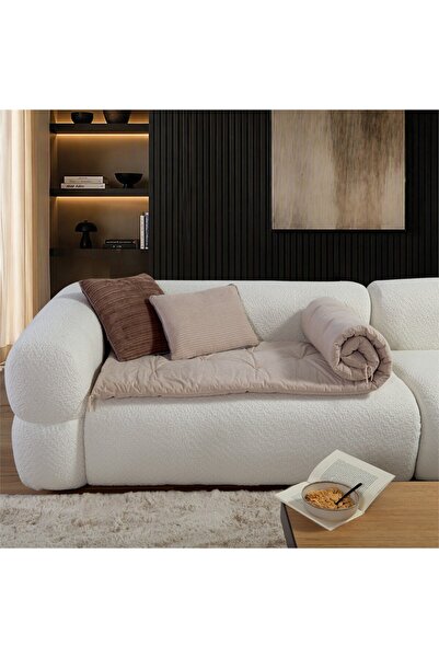 Nef Nef Homeware Nef-Nef Homeware Eriete Μπεζ Κάλυμμα Διθέσιου Καναπέ, 70 x 1...