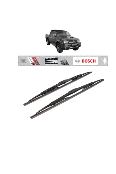 Bosch Set of 2 wiper blades MITSUBISHI L200 Platform/Chassis 1996-2003, Conve...