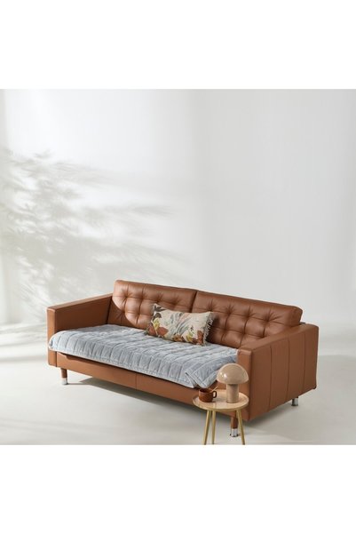 Kentia Notturno 2622 Γκρι Αναστρέψιμο Καπιτονέ Ράνερ Φουτόν για Διθέσιο Καναπ...