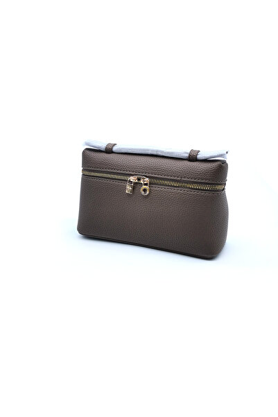 alenkuci Burgundy L20 Lunch Box Bag For Women, Pebble Leather Mini Handbag, G...