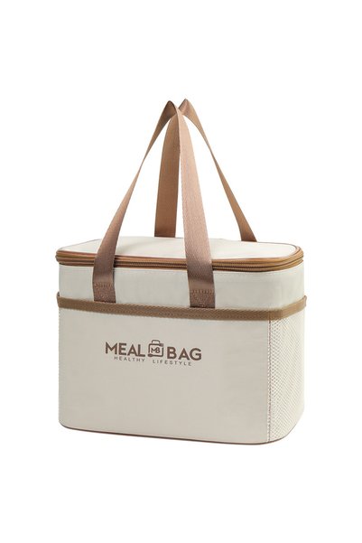 Generic Brand Portable All Seasons Thermal Bag, Beige Lunchbag