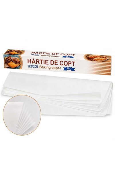 Reduceri Engros Baking Paper 38x42cm, 8 Sheets White, Non-Stick for Oven