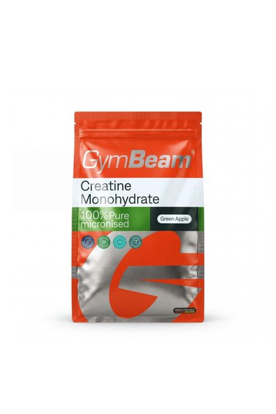GymBeam 100% Creatină Monohidrat 500 g măr verde