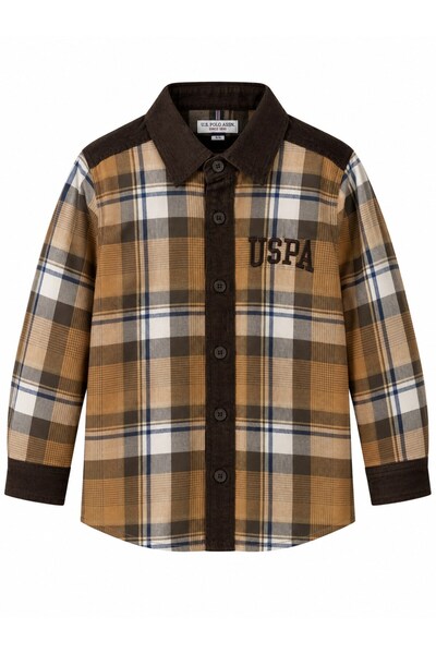 U.S. Polo Assn. • Boy's Plaid Patterned Long Sleeve Lumberjack Shirt Jacket B...