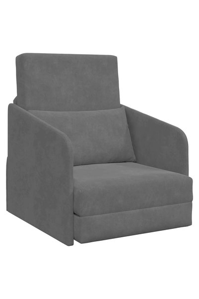 vidaxl Pat canapea Gri închis 65 x 80 x 83 cm Catifea