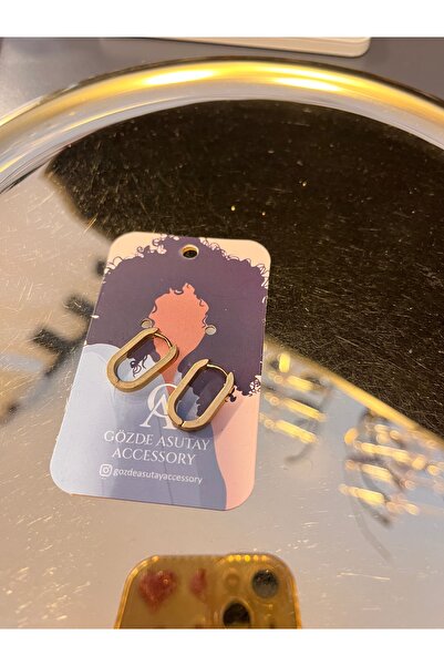 gozdeasutayaccessory أقراط دائرية من الفولاذ