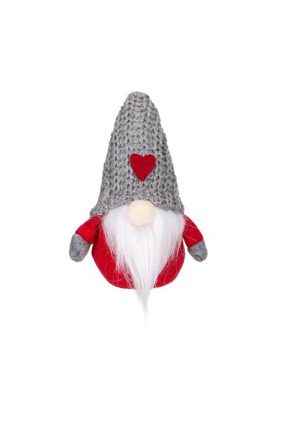 OEM Figura Decorativa Gnome de Crăciun cu Căciulă Gri 15 cm – Decor Festiv pe...