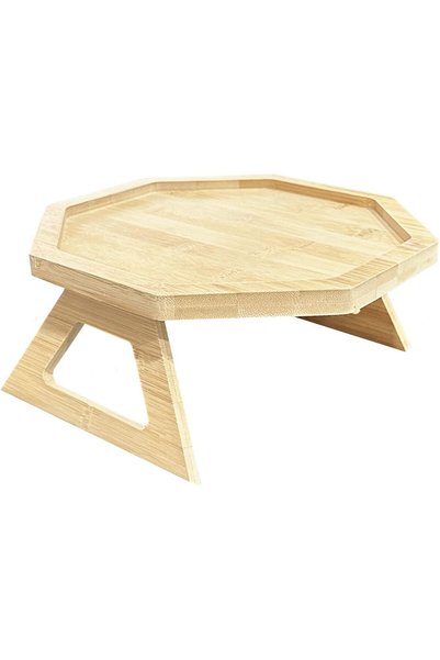Generic Brand Hexagonal Sofa Armrest Tray with Interlocking Design