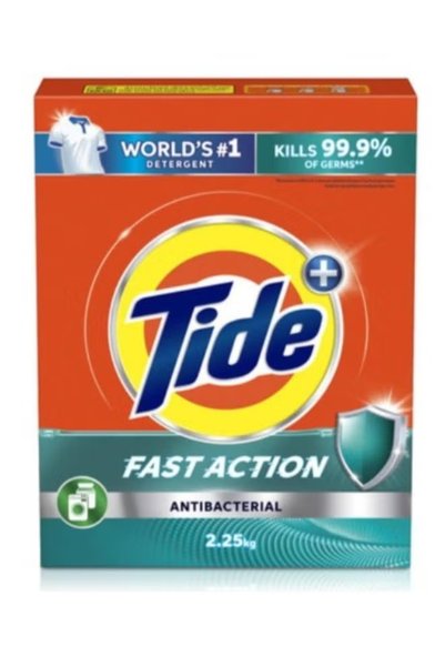 Tide Anti-Bacterial Fast Action Laundry Detergent Powder 2.25 kg