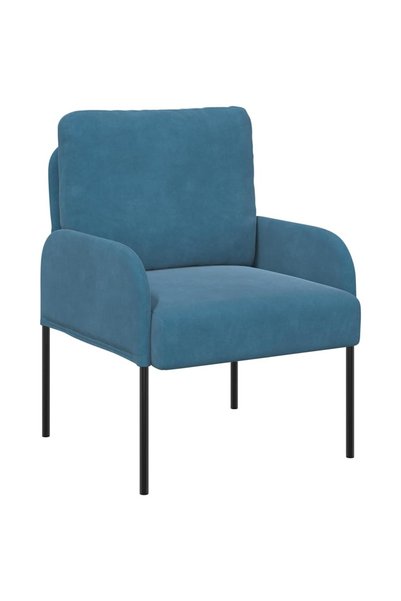 vidaxl Canapele cu pernă 55cm albastru placaj