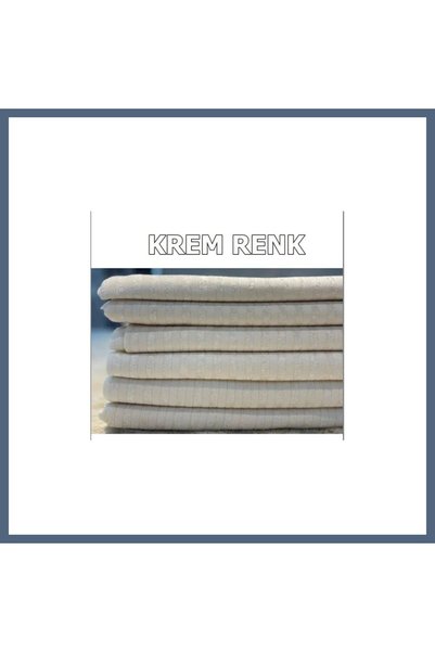 Kadife Çekyat Koltuk Örtüsü Kadife Kaymaz Bambu Çizgili Koltuk Örtüsü 170×210 - KREM RENK ET1