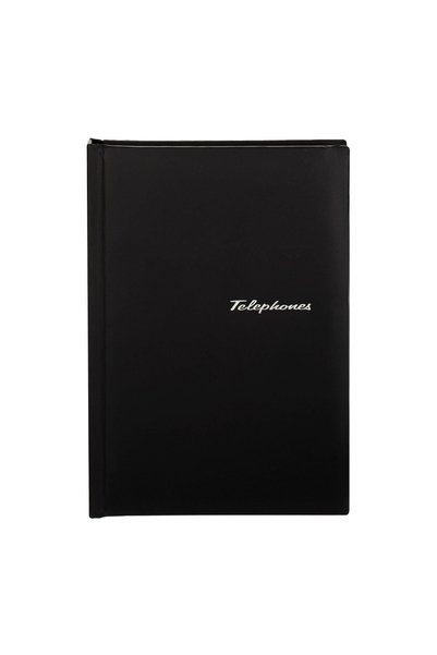 OEM Agenda Telefonica cu copertă neagră 15x21 cm