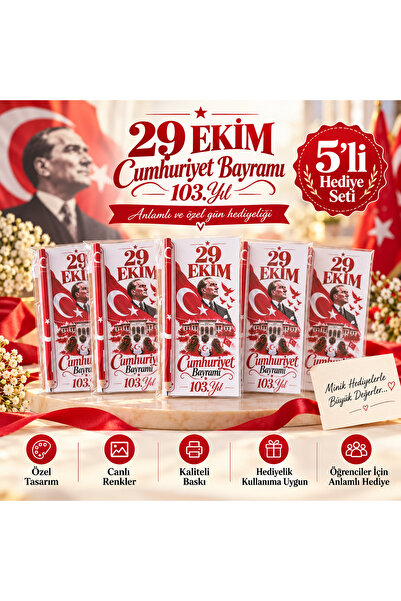 Genel Markalar 29 Ekim Cumhuriyet Bayramı Kurşun Kalem 5 Adet | Özel Tasarım ...