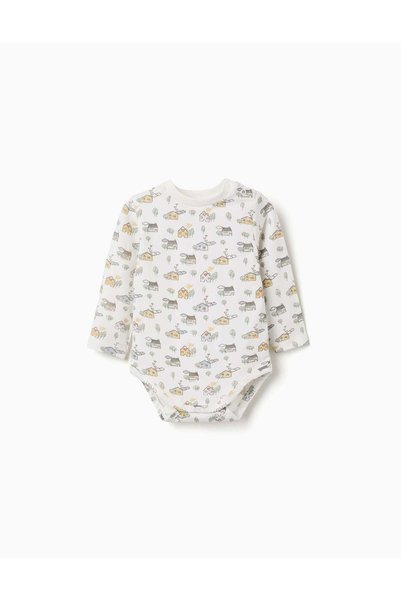 Ziddy Newborn LS Body, White