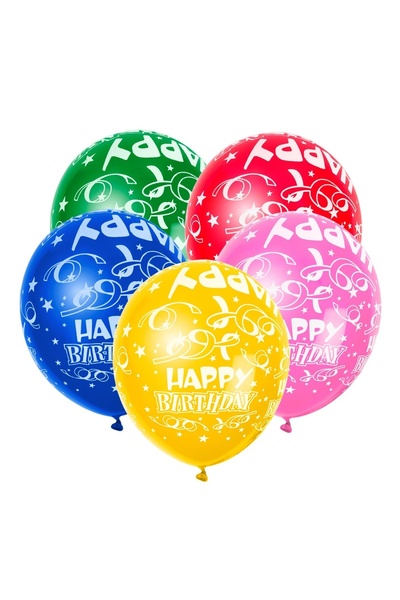 OEM Baloane de Petrecere ”HAPPY BIRTHDAY” de Diferite Culori 30 cm – 20 buc.