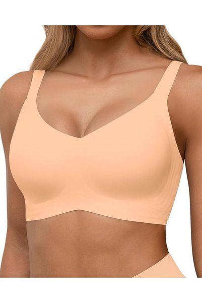 GENERAL HORISUN Seamless Bras Full Coverage Wireless Push Up Bra for Women No...