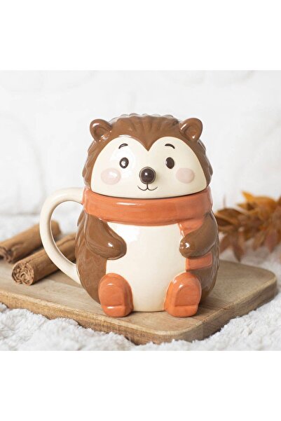 SomethingDifferent Cană cu capac Hazel Hedgehog
