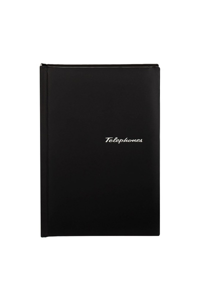 OEM Agenda Telefonica cu copertă neagră 15x21 cm