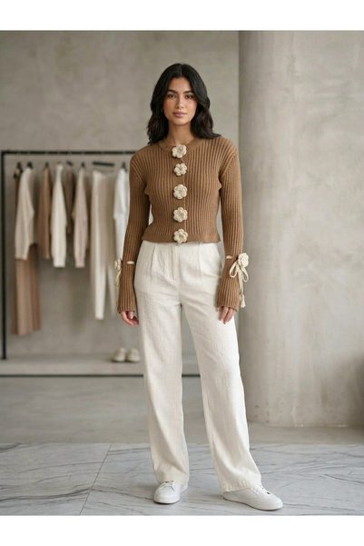 shewas Crop triko hırka