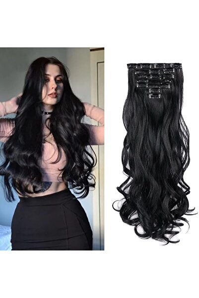 Generic Clip in Hair Extensions 22 Inche Hairpieces 7 Pieces/set Clip On Hair...