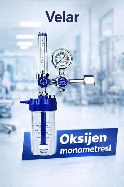 Norm Oksijen Regületörü Oxr-01 Terapi Cihazı, Oksijen Tüpü Başlığı Manometresi, Regulatörü