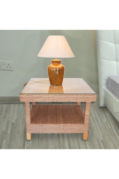 SS TECH SS Tech1/4 Square Glass Table Top 50 x 50 cm - Tempered 8mm Thickness...