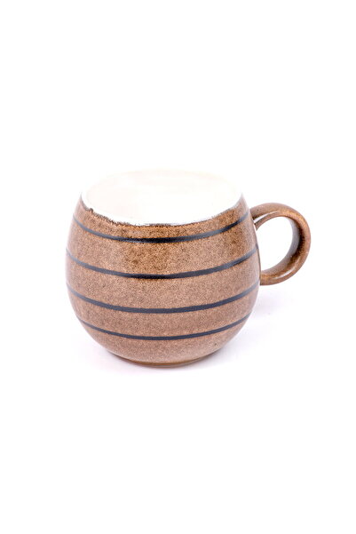 Violet Brown Porcelain Mug