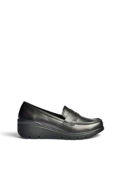 Fox Shoes Z324208503 Black Genuine Leather Casual Women's Shoes