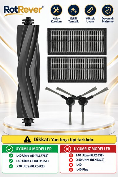RotRever Für Dreame L40 Ultra AE / L40 Ultra CE Roboter-Staubsauger Bürste He...